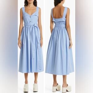 Stine Goya Organic Cotton Rhinestone Stina Dress in Hydrangea XS
